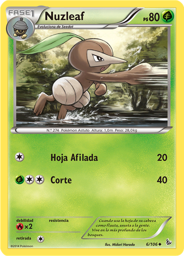 Nuzleaf (Reverse Holo)