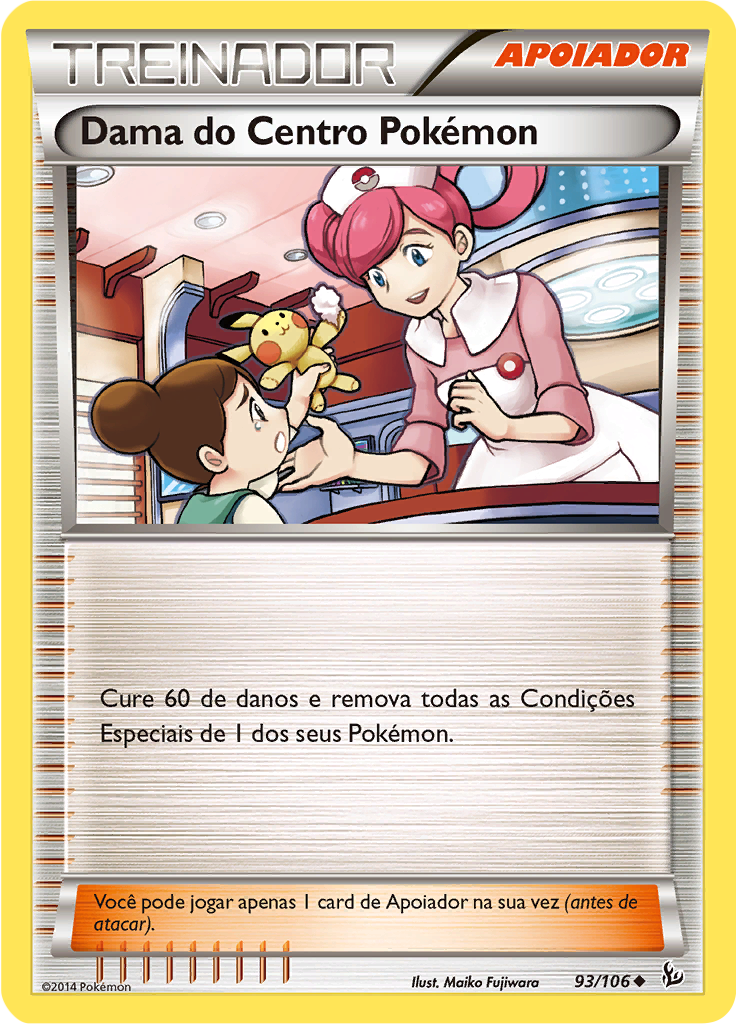 Dama do Centro Pokémon (Reverse Holo)