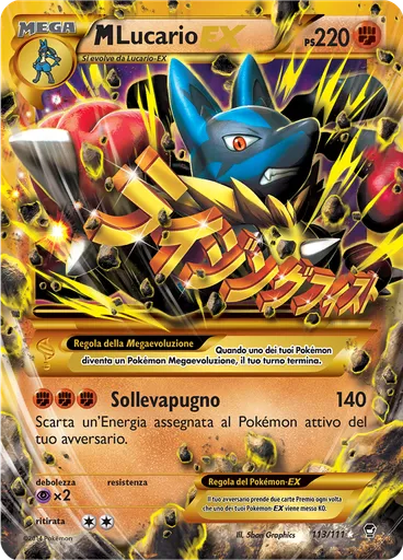 M Lucario EX — Colpi Furiosi