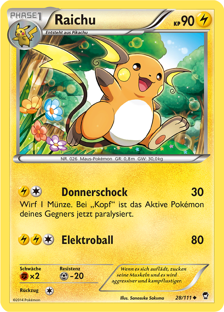 Raichu (Reverse Holo)