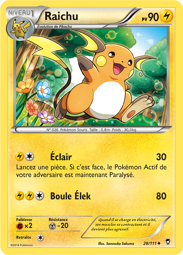 Raichu (Reverse Holo)