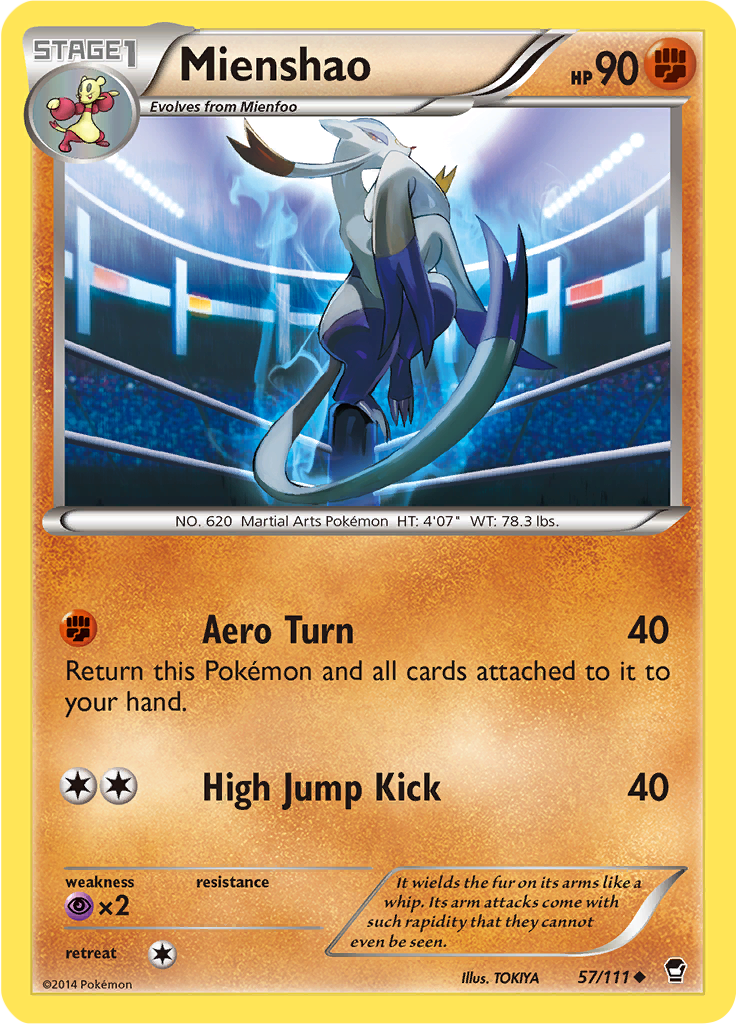 Mienshao (Reverse Holo)