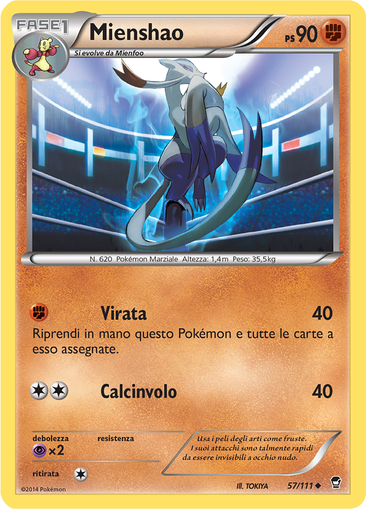 Mienshao (Reverse Holo)