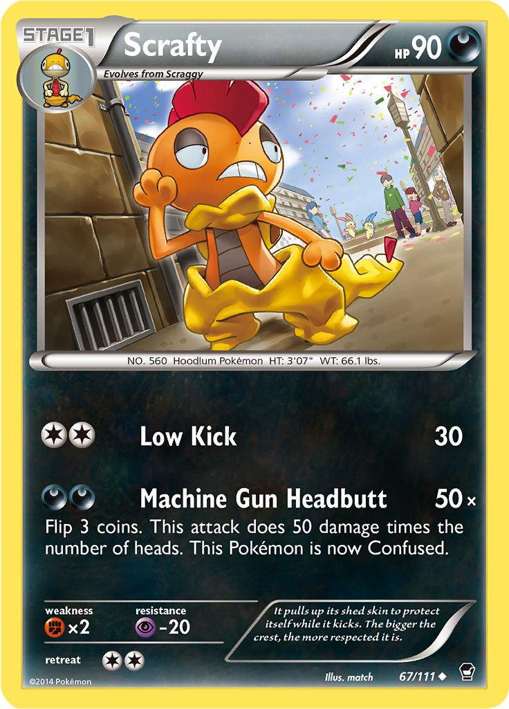 Scrafty (Reverse Holo)