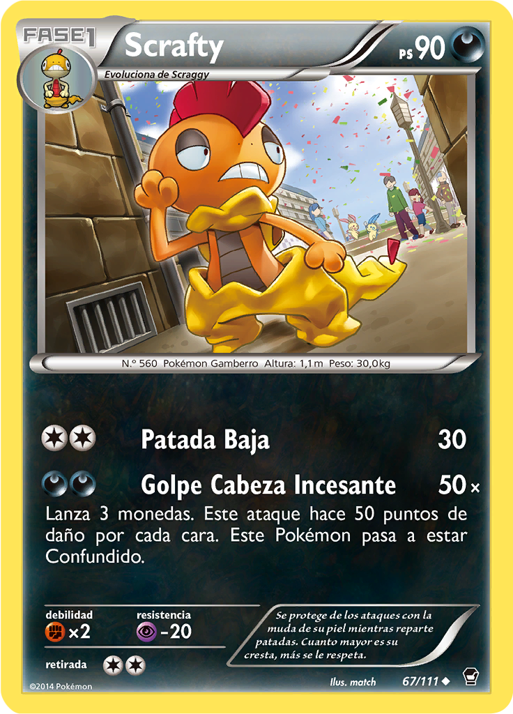 Scrafty (Reverse Holo)