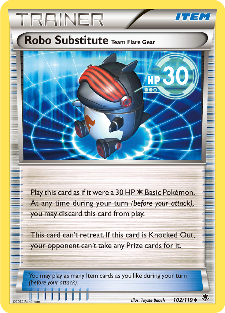 Robo Substitute Team Flare Gear (Reverse Holo)