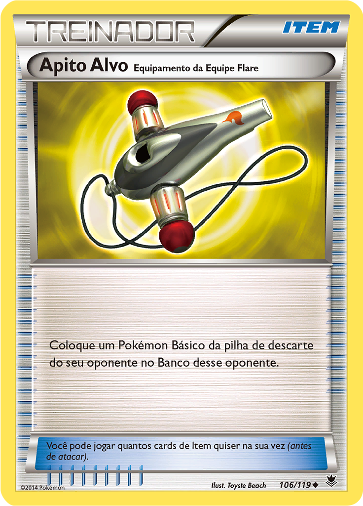 Apito Alvo – Equipamento da Equipe Flare