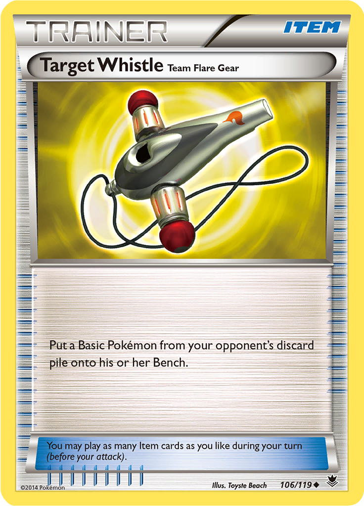 Target Whistle Team Flare Gear (Reverse Holo)