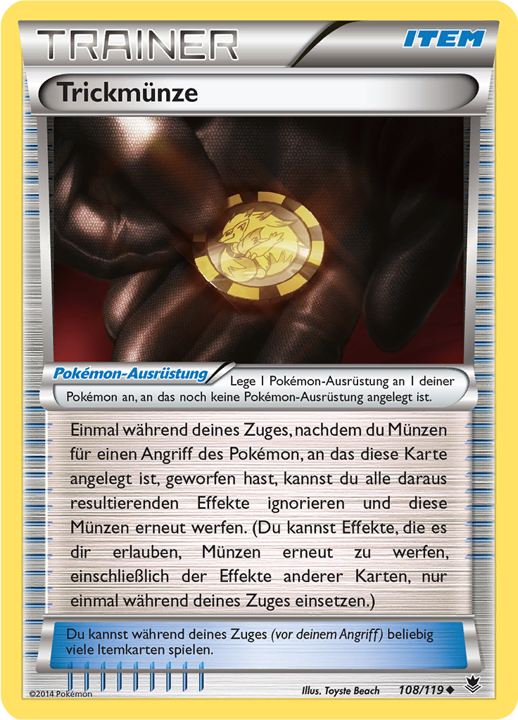 Trickmünze (Reverse Holo)
