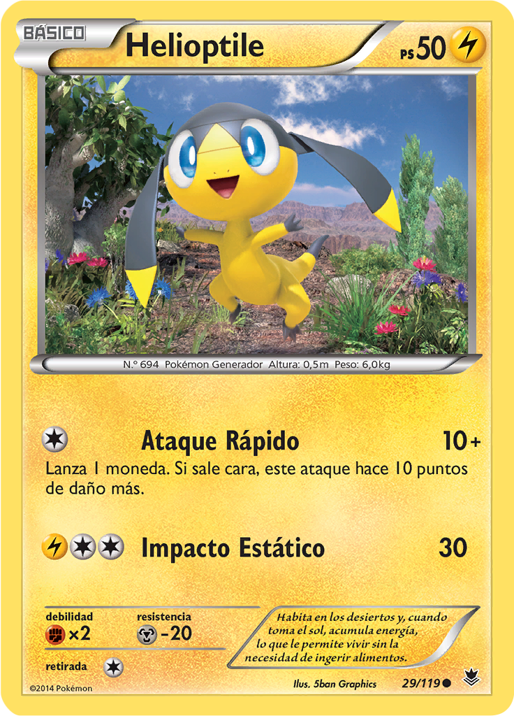 Helioptile (Reverse Holo)