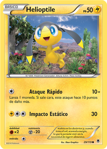 Helioptile (Reverse Holo)