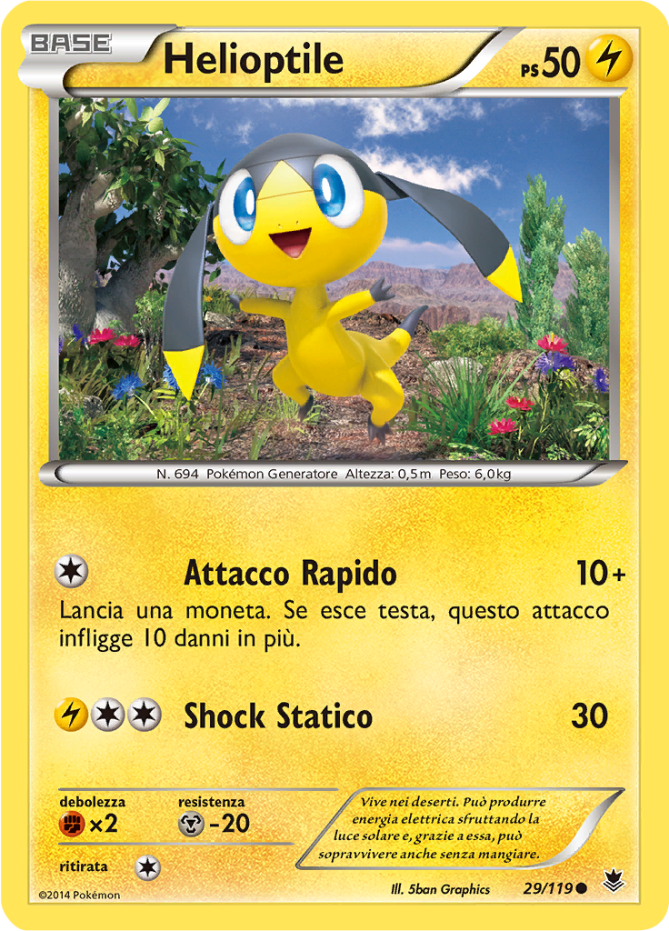 Helioptile (Reverse Holo)