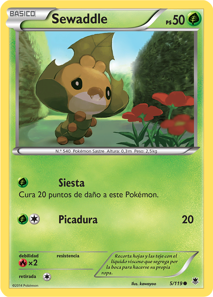 Sewaddle (Reverse Holo)