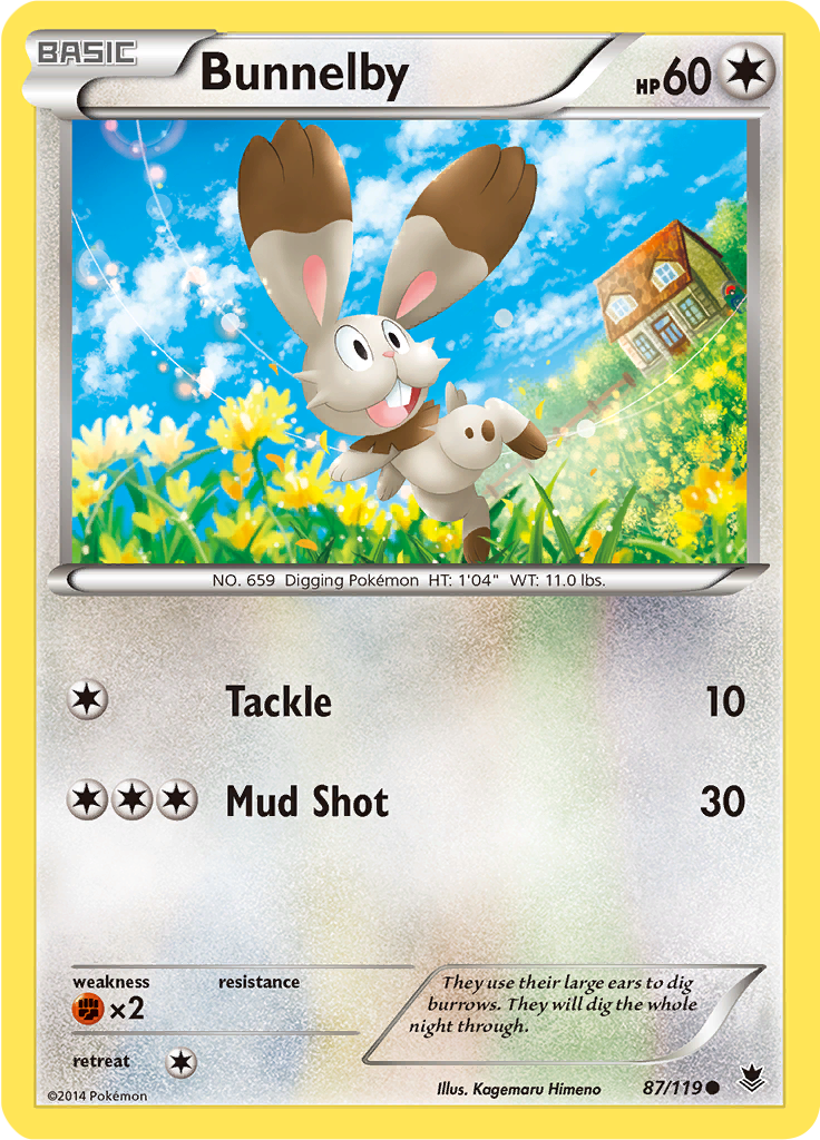 Bunnelby (Reverse Holo)