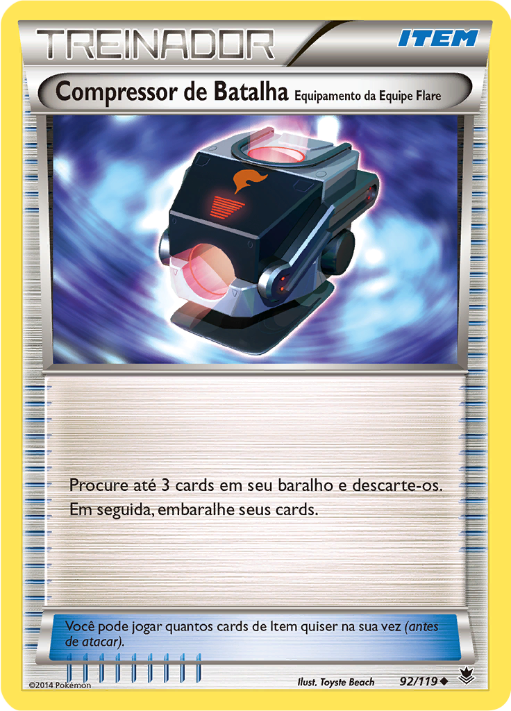 Compressor de Batalha – Equipamento da Equipe Flare