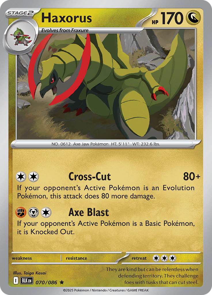 Haxorus (Reverse Holo)