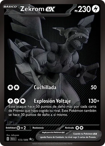 Zekrom ex — Fulgor Negro