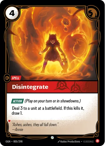 Disintegrate