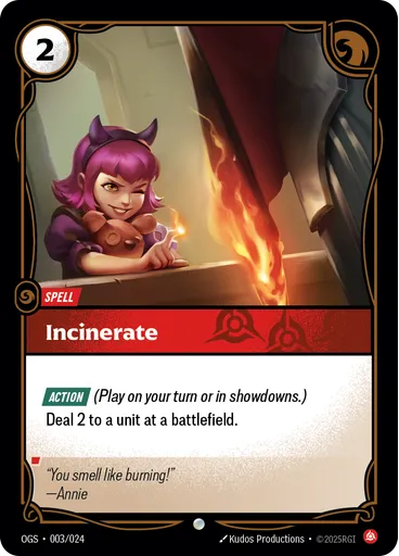 Incinerate