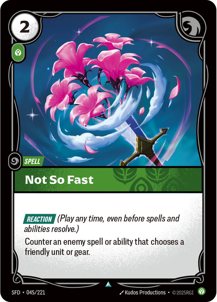 Not So Fast (Foil)