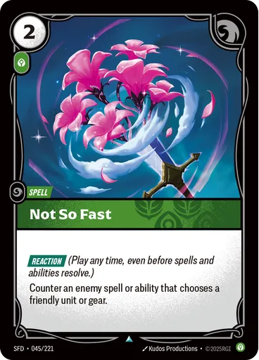 Not So Fast