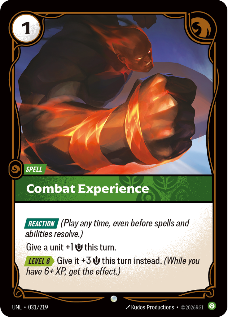 Combat Experience