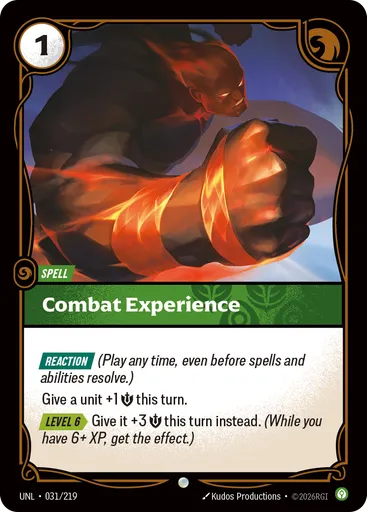 Combat Experience