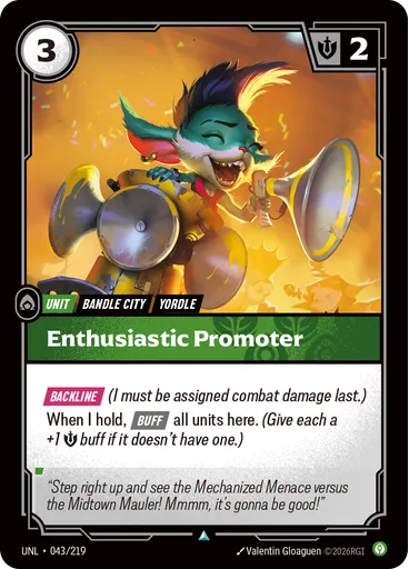 Enthusiastic Promoter