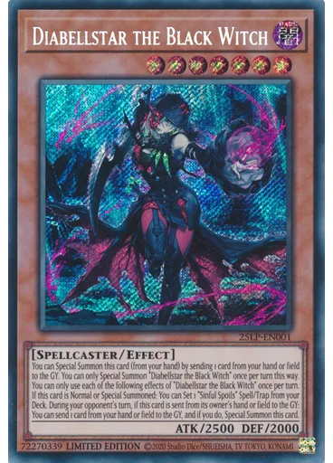 Diabellstar the Black Witch (Secret Rare Limited)