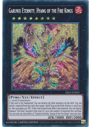Garunix Eternity, Hyang of the Fire Kings (Secret Rare Limited)