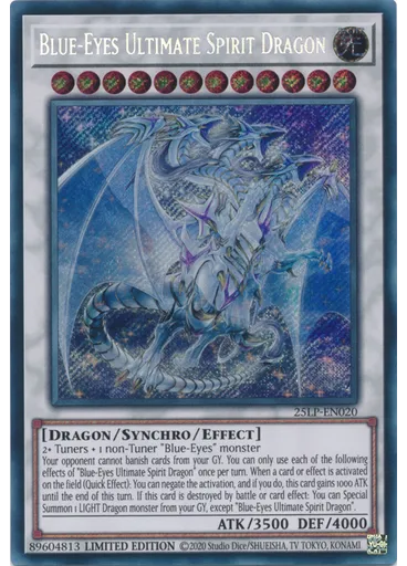 Blue-Eyes Ultimate Spirit Dragon (Secret Rare Limited)