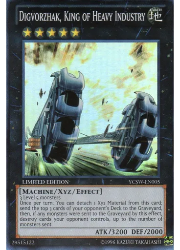 Digvorzhak, King of Heavy Industry — Yu-Gi-Oh! Championship Series Prize Cards