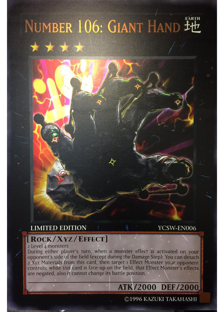 Number 106: Giant Hand (Ultra Rare Limited Gc)