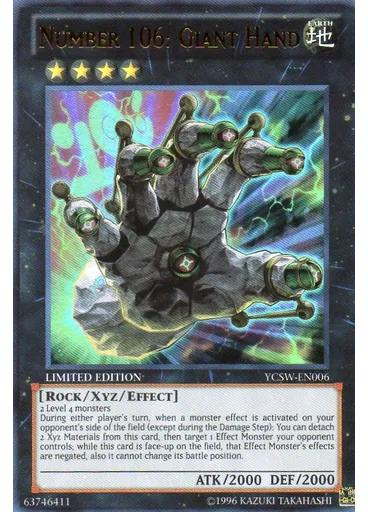Number 106: Giant Hand (Ultra Rare Limited)