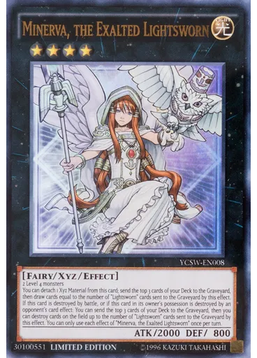 Minerva, the Exalted Lightsworn (Ultra Rare Limited)