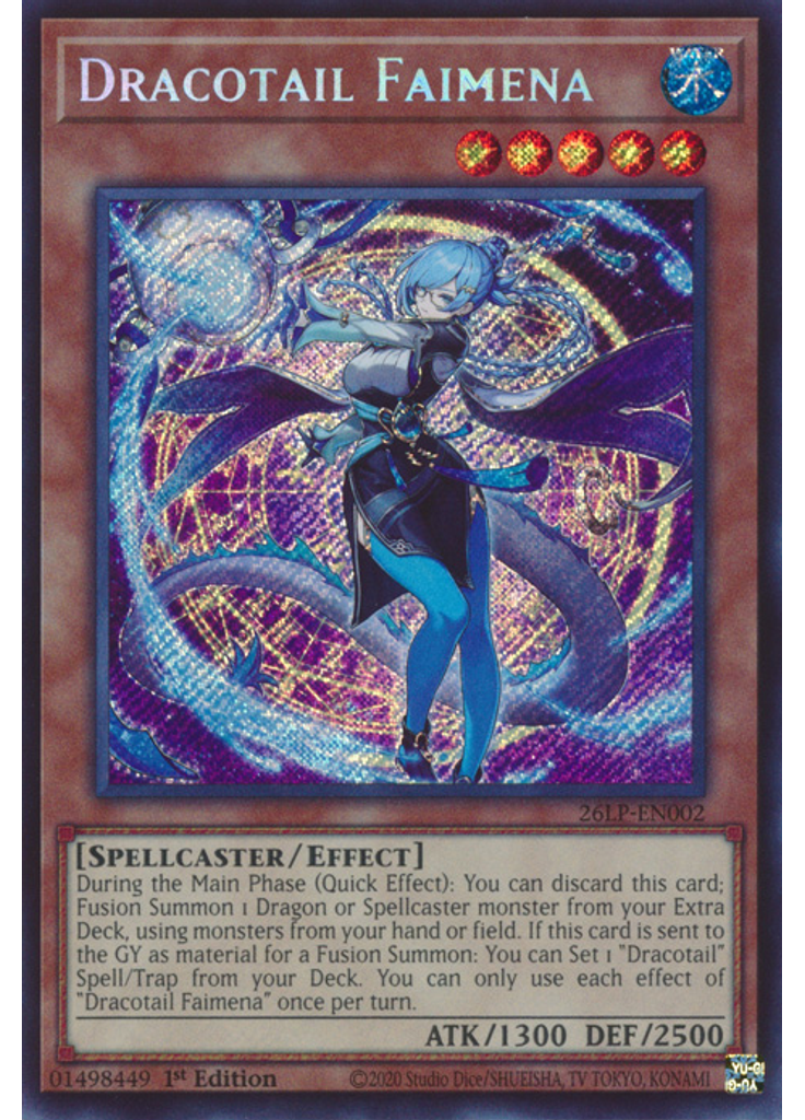 Dracotail Faimena (Secret Rare 1st Edition)
