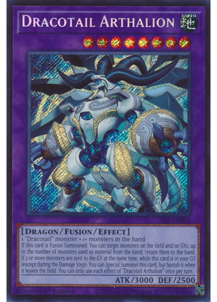 Dracotail Arthalion (Secret Rare 1st Edition)