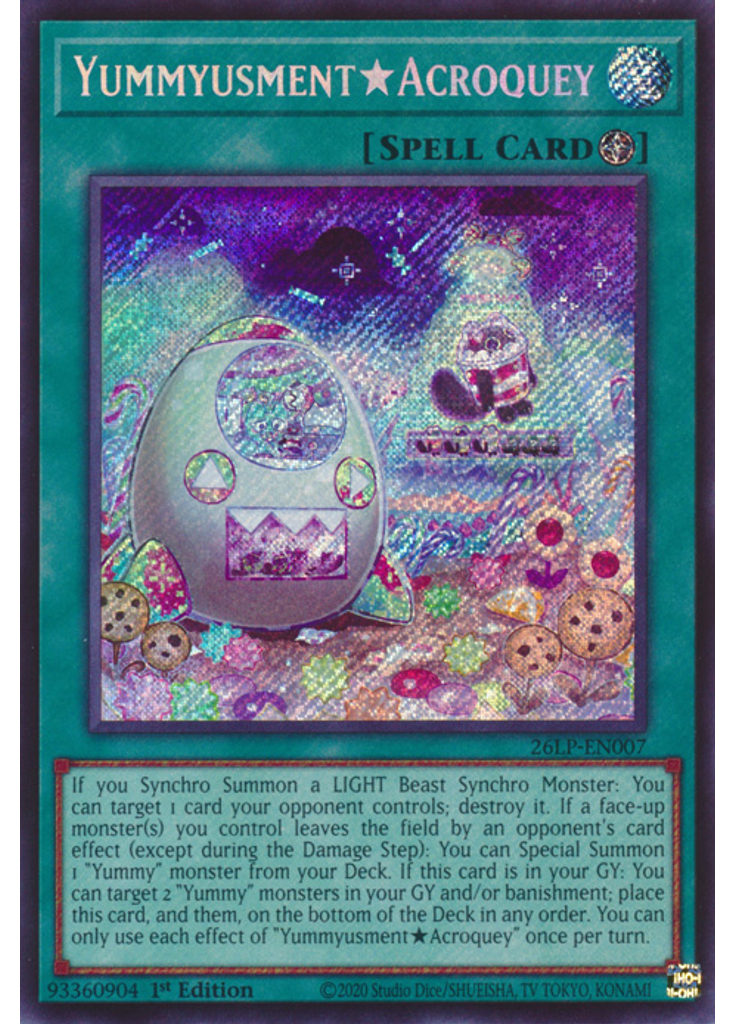 Yummyusment★Acroquey (Secret Rare 1st Edition)