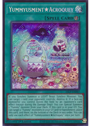 Yummyusment★Acroquey (Secret Rare 1st Edition)