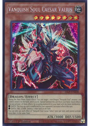 Vanquish Soul Caesar Valius (Secret Rare 1st Edition)