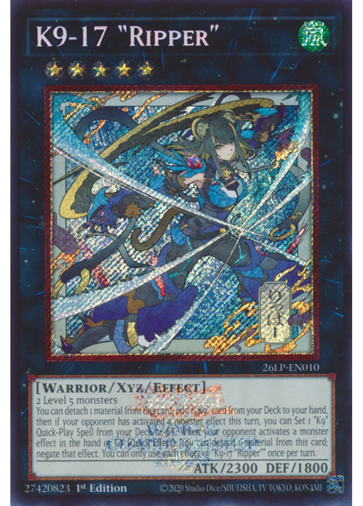 K9-17 "Ripper" (Secret Rare 1st Edition Alternate Art)