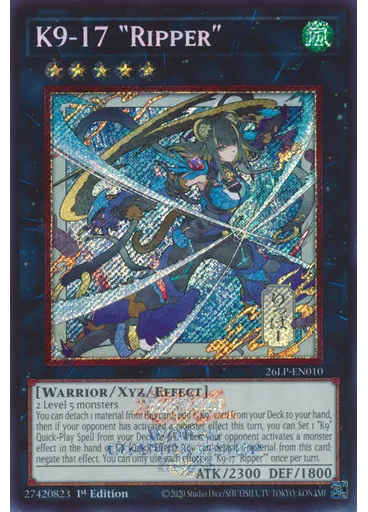 K9-17 "Ripper" (Secret Rare 1st Edition Alternate Art)