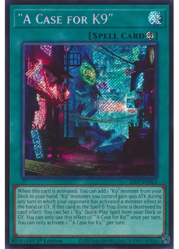 "A Case for K9" (Secret Rare 1st Edition)
