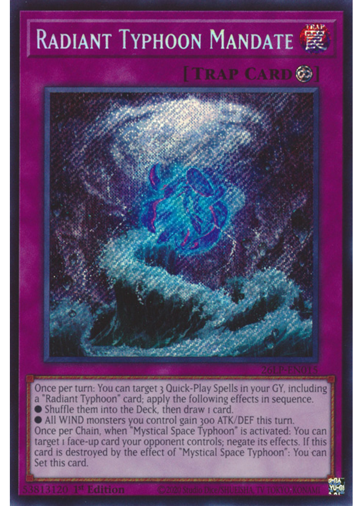 Radiant Typhoon Mandate (Secret Rare 1st Edition)