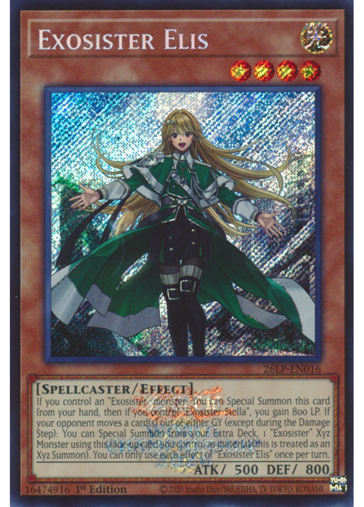 Exosister Elis (Secret Rare 1st Edition Emblazoned)