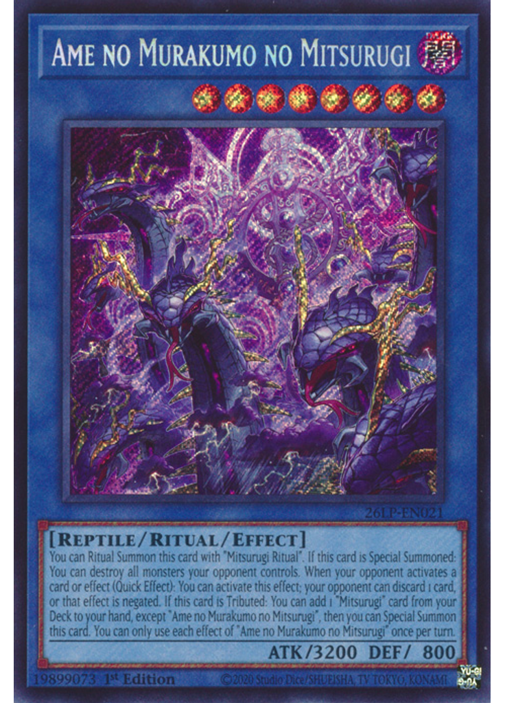 Ame no Murakumo no Mitsurugi (Secret Rare 1st Edition)