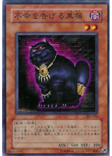 不幸を告げる黒猫