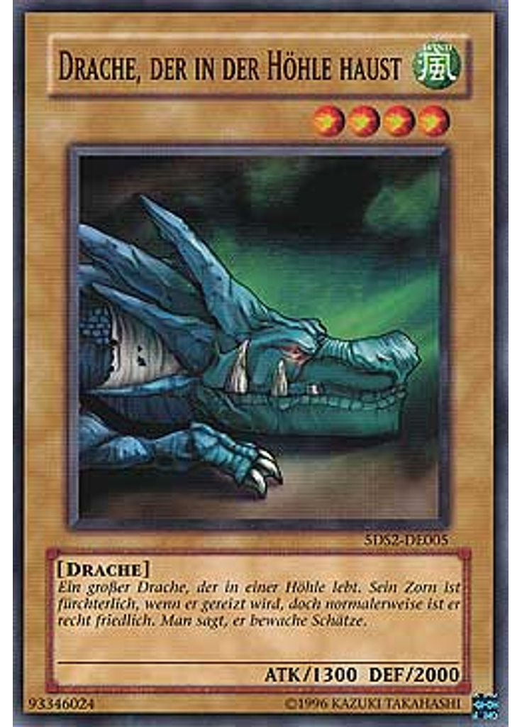 Drache, der in der Höhle haust