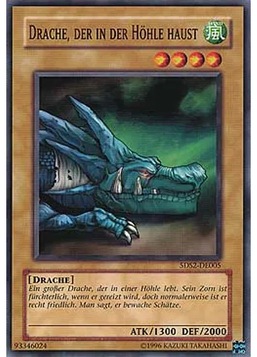 Drache, der in der Höhle haust
