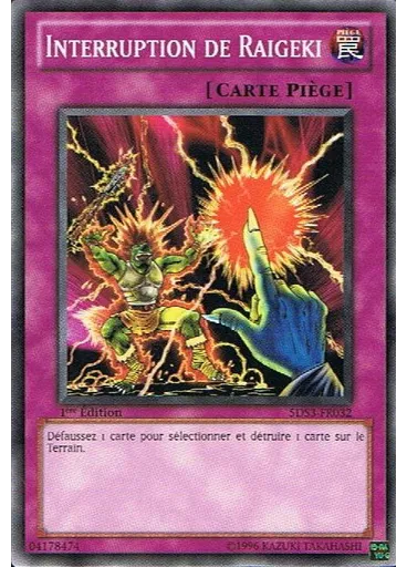 Interruption de Raigeki